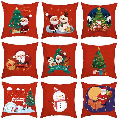 China Nordic Folded Christmas Border Pillowcase Amazon Living Room Sofa Cushion for sale