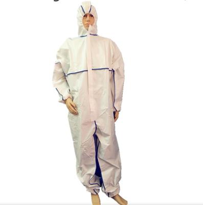 China Traje disponible blanco a prueba de polvo respirable de la pintura con la capilla/la muñeca elástico en venta