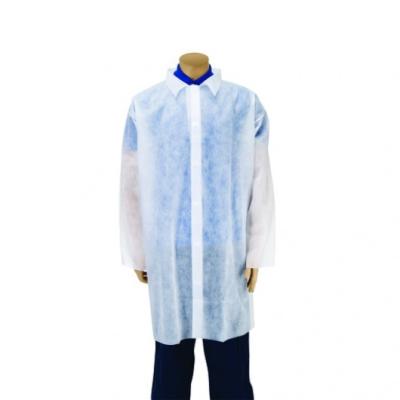 China Clean Room Disposable Lab Coats Lightweight Odorless For Hospital / Household for sale