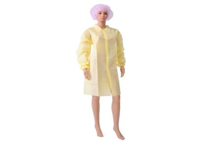 China Anti - Bacteria Medical Lab Jackets , Non Woven Colored Lab Coats With Knit Cuffs  for sale