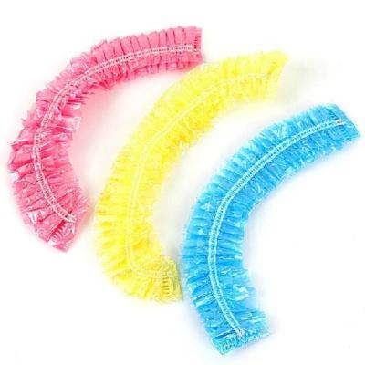 China Colored Hospital Shower Cap , Disposable Plastic Hair Caps For Bathing for sale