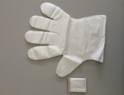 China Plastic Folded Hair Salon Disposable Poly Gloves 0.004mm-0.025mm Thickness 2pcs In 1 Bag for sale