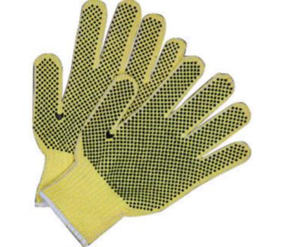 China Double Sides PVC Dotted Hand Protection Gloves Cotton Knit Work Gloves for sale