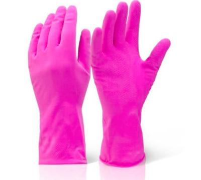 China Anti - Erode Washing Up Rubber Gloves , Reusable Dishwashing Gloves 38cm Length for sale