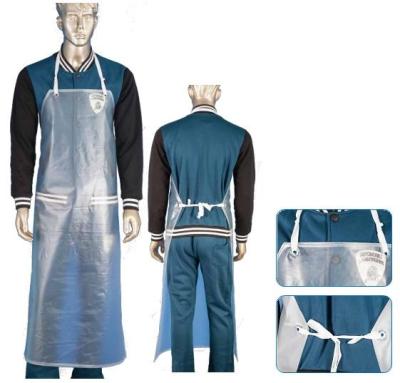 China Los delantales transparentes resistentes de la ropa protectora 0.3m m/modificaron grueso para requisitos particulares en venta