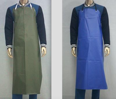 China Customized Waterproof Industrial Protective Clothing Aprons PVC Leather Fluid Resistant for sale