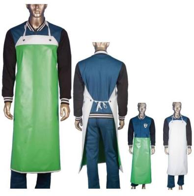 China Food Industry PVC Coated Protective Clothing Aprons PVC Coated For Both Sides for sale