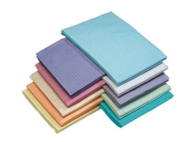 China 3 Ply Medical Disposable Paper Bibs , Waterproof Disposable Dental Patient Bibs  for sale