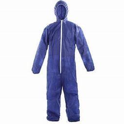 China SMS-blauer Wegwerfoverall-Breathable wasserdichter Stoff Antistatic zu verkaufen