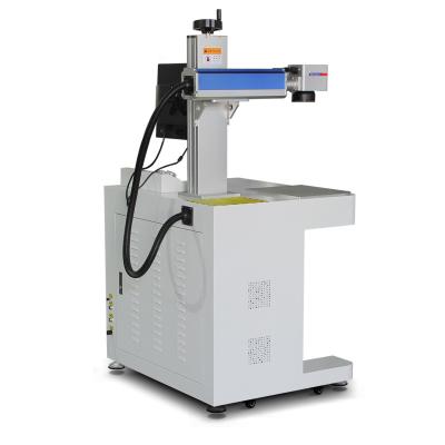 中国 Autofocus 30W 50W counter machine metal marking machine fiber laser marking machine the best price and quality 販売のため