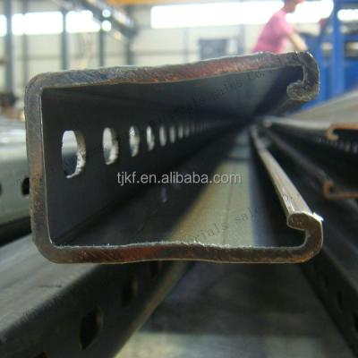 China Solar Bracket And Cable Support Perforated Unistrute Channel / Slotted Strut Channel / C Channel for sale