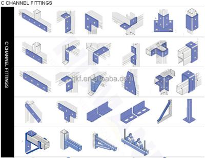 China Steel different kind of steel channel unistruts accessories for sale