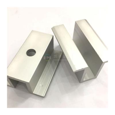 China Aluminum PV Solar Panel Middle Clamps Mid / End / Edge Clamps for sale