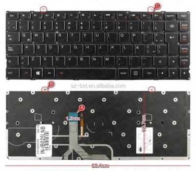 China LAPTOP Notebook Teclado SP/LA Spanish Layout For Lenovo Yoga 2 Pro 13 Series Negro Laptop Keyboard for sale