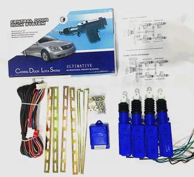 China CENTRAL DOOR LOCK Logo Free Made Cables Lined Blue Color Car Central Locking System for sale