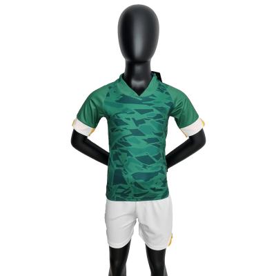 China High Quality Short Sleeve Quick Dry Irish Football Jersey Shirt Kids Home Soccer Jersey Kids for sale