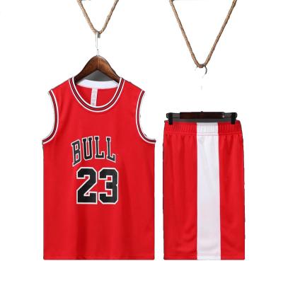 China Breathable Children's B A Sportswear Suit N. Children's Basketball Suit JORDAN 23# Basketball Jersey. - for sale