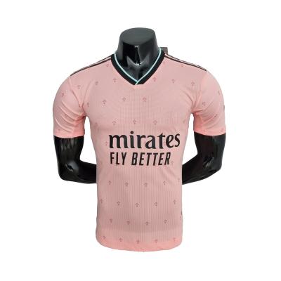 China Quick-drying quick-drying and Arsenal wear-resistant third version player party pink football tank top for sale