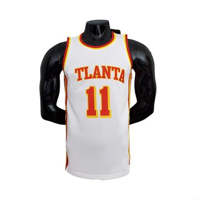 China Best Selling High Quality Wear Resistant Atlanta Quick Dry Peddles Youth White Basketball #11 Tank Top for sale