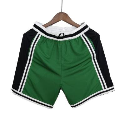 China Breathable Mesh Men's Basketball Shorts Embroidered Free Breathing Quick Dry Celtic-s Basketball Shorts for sale