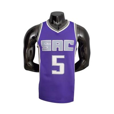 China New Breathable High Quality 75th Anniversary Purple Basketball N. B Uniform. - a tank top basketball for sale