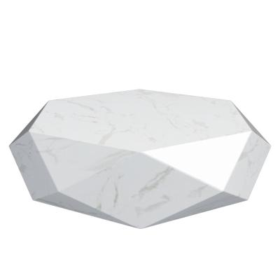 China Durable Luxury Marble Table Furniture Marble Table Modern Geometric Design Coffee Table for sale