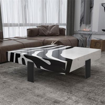 China Furniture Nordic Style Durable Wholesale Modern Hotel Designer Marble Square Coffee Table for sale