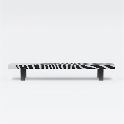 China Durable Hot Sale Custom Modern Classic Furniture Black White Marble TV Stand For Living Room for sale