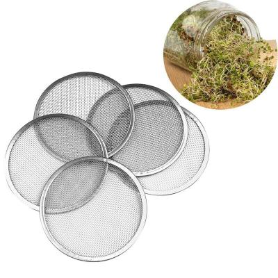 China Home Use Stainless Steel Germination Pot Mesh Strainer Seed Germination Lids for sale