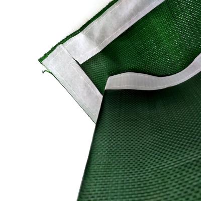 China High Quality Green Plain Weave Protection Monofilament Woven Geotextile Sandbag for sale