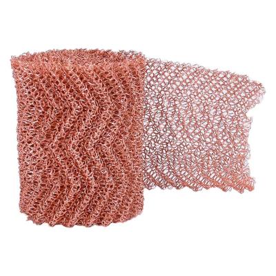 China Filter Knitted Copper Wire Mesh For Mouse Rat Rodent Pest Control for sale