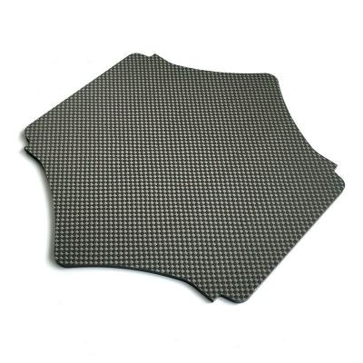 China OEM Carbon Fiber Aluminum Sheet with CNC Parts Thickness 0.5mm 1mm 1.5mm 2mm 3mm Carbon CNC Milling Part for sale