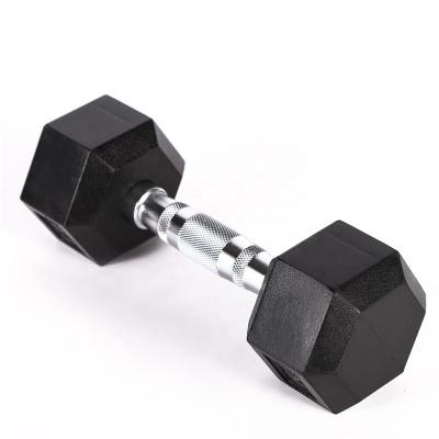 China DESUN Bodybuilding Dumbbell Set Gym Hex Coated Solid Weights Sets Hex Dumbbell Set for sale