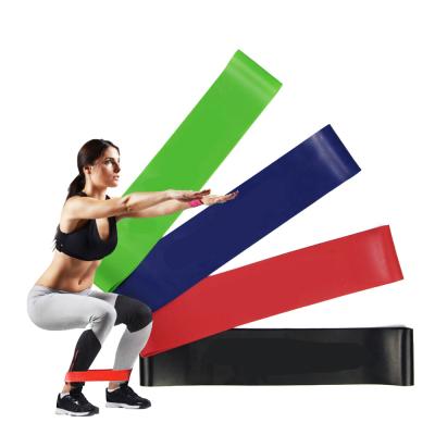 China Latex DESUN Adjustable Training Mini Custom Resistance Exercise Band for sale