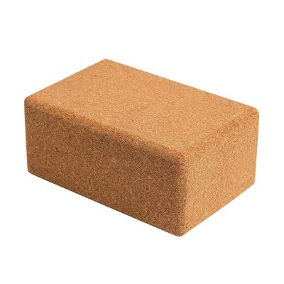 China 100% Cork DESUN 100% Non-slip Yoga Block Premium Natural Portable Eco-friendly Fitness Cork Yoga Blocks for sale