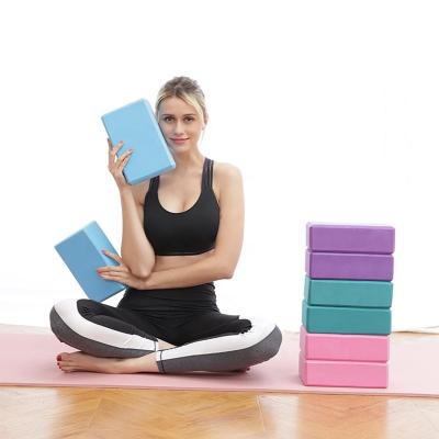 China EVA DESUN High Density Custom Yoga Brick Pilates Blocks Non-slip Soft Stand Props EVA Yoga Blocks for sale