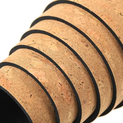 China DESUN Premium Waterproof Yoga Equipment Fitness Sofa Thick Natural Cork Rubber Waterproof Yoga Mat for sale