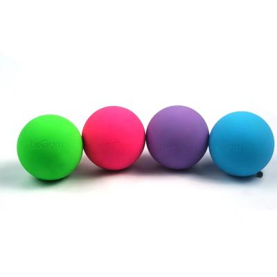 China Single Lacrosse Balls DESUN Logo Yoga Hockey Balls Custom Nature Muscle Rubber Massager Lacrosse Balls For Relax for sale