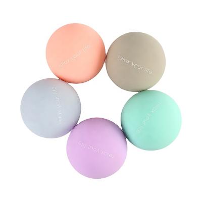 China DESUN Mini Single Single Silicon Yoga Massage Nature Fitness Neck Rubber Track Ball for sale