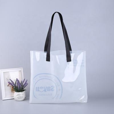 China 2021 Waterproof Custom Shoulder Tote Bag Pvc Fashion Shopping White PVC Bag Best Selling Bag for sale