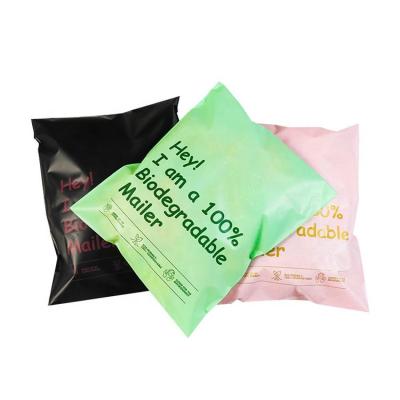 China Logo Printed Packaging Bags 100% Custom Made Biodegradable Cornstarch Compostable Poly Mailing for sale