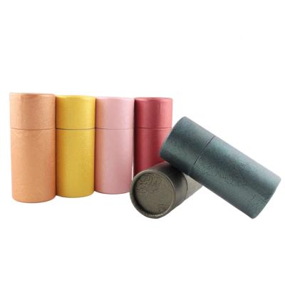 China Wholesale STOCK Cardboard Cosmetic Paper Tube Packaging Round Box For Essential Bottle for sale