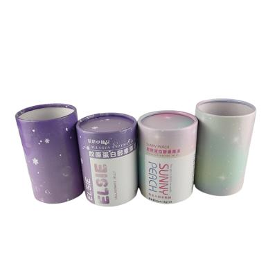 China Wholesale Custom Baby Powder Cosmetic Paper Tube Packaging Cardboard Tube With Paper Lids for sale