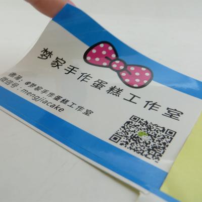 China Best Selling Customized Private Logo Label Sticker Printing With Barcode for sale