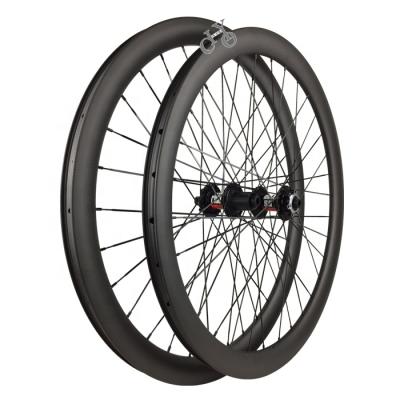 China Road Bicycles Carbon Wheelset 700C 40mm Depth 29mm Width 29mm Width Disc Tubeless Carbon Wheels Cycling Hub 12*100/12*142 for sale