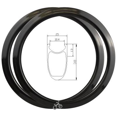 China The BMX bike / recumbent bicycle OEM ODM carbon fiber bicycle etc. rims 24 Rim Brake Clincher 24