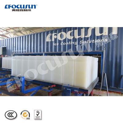 China Meat Processing Containerized Direct Refrigeration 20MT Block Ice Machine With High Quality for sale