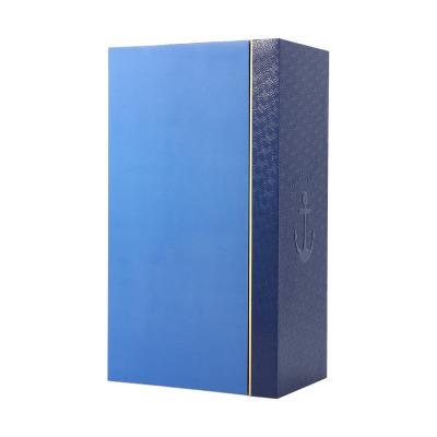 China Recyclable High Quality Custom Magnetic Wine Box Wine Bottle Paper Gift Packaging Magnetic Box With EVA for sale