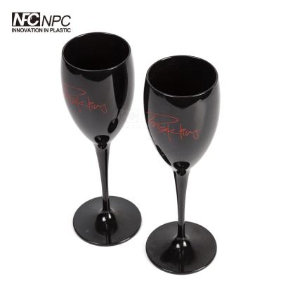 China Nice Food Grade Mini Plastic Wine Champagne Flute Glass For Party Events for sale