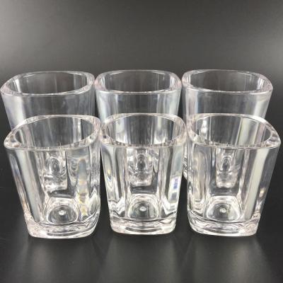 China Modern Clear Acrylic Plastic Vodka Disposable Shot Glass for sale